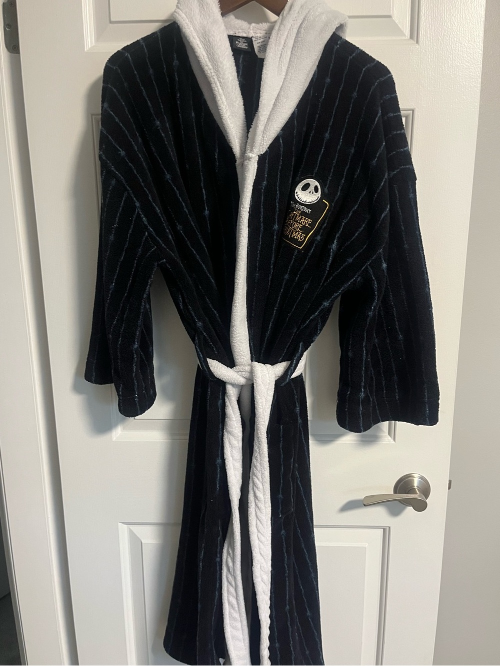 Disney Nightmare Before Christmas Hooded Robe One Size